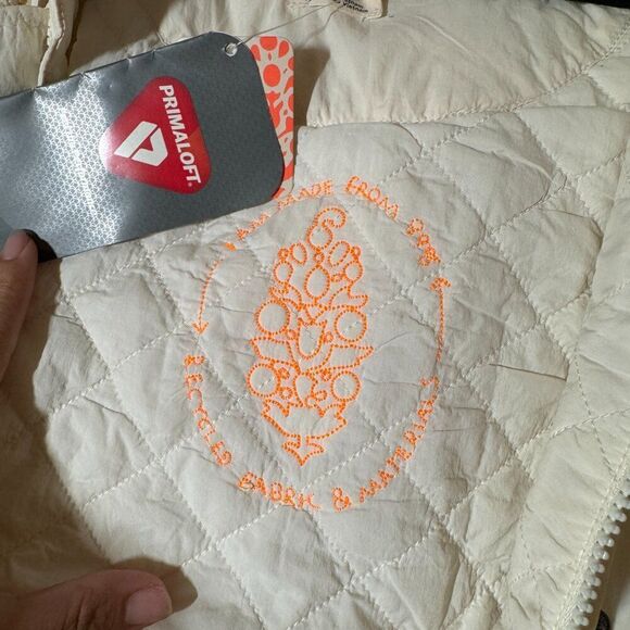 FREE POEPLE‎ Movement Round And Round Brushed Sail Ivory Puffer Jacket XL - Picture 8 of 10